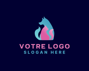 Pet Dog Cat Veterinary Logo