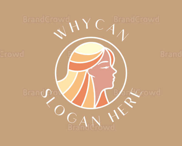 Woman Hair Style Logo