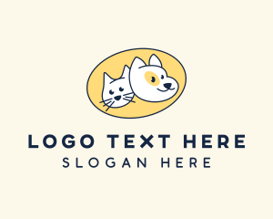 Cat & Dog Veterinary logo design
