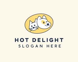 Cat & Dog Veterinary logo design