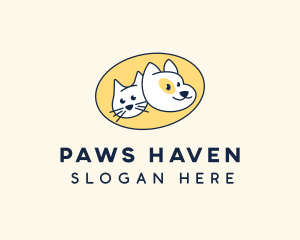 Cat & Dog Veterinary logo design