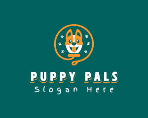 Puppy Dog Leash logo design