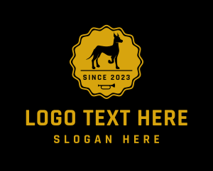 Badge - Hound Dog Pet Show logo design