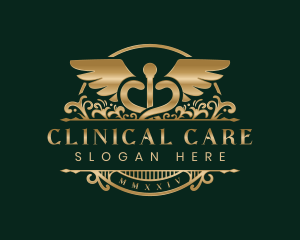 Pharmacist Caduceus Wings logo design