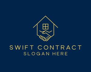 Contract - Real Estate Handshake House logo design