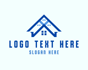 Apartment - Construction Roof Residence logo design