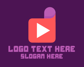 Youtube Vlogger - Video Player Letter D logo design