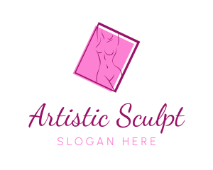 Pink Sexy Woman logo design