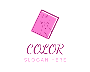 Sexy - Pink Sexy Woman logo design