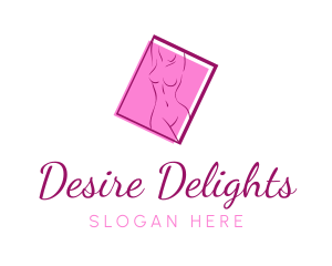 Pink Sexy Woman logo design