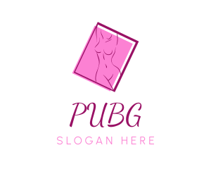 Female - Pink Sexy Woman logo design