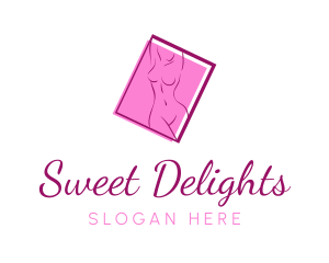 Pink Sexy Woman logo design