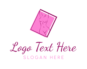 Pink Sexy Woman Logo