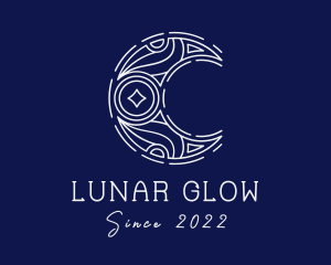 Luxury Moon Astrologer logo design