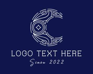 Tarot Card - Luxury Moon Astrologer logo design