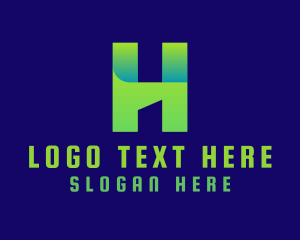 Gradient - Business Startup Letter H logo design