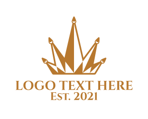 Standard - Golden Luxury Crown logo design