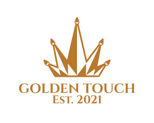 Golden Luxury Crown  logo design