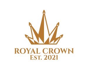 Prince - Golden Luxury Crown logo design