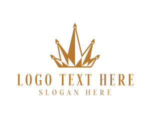 Treasure - Golden Luxury Crown logo design