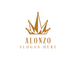 Golden Luxury Crown  logo design