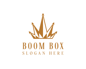 Golden Luxury Crown  logo design