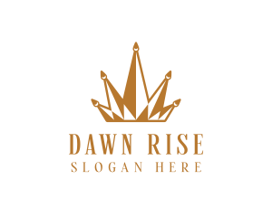 Golden Luxury Crown  logo design