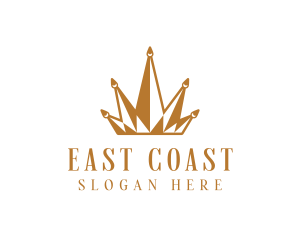 Golden Luxury Crown  logo design