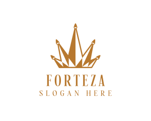 Golden Luxury Crown  logo design