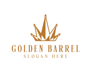 Golden Luxury Crown  logo design