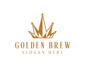 Golden Luxury Crown  logo design