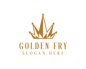 Golden Luxury Crown  logo design