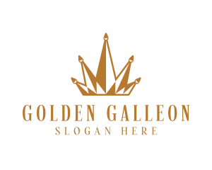 Golden Luxury Crown  logo design