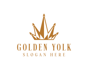 Golden Luxury Crown  logo design