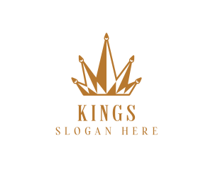 Golden Luxury Crown  logo design