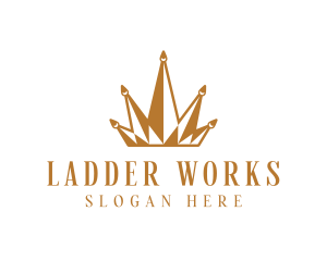 Golden Luxury Crown  logo design