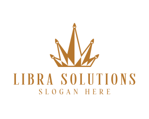 Golden Luxury Crown  logo design