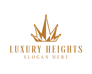 Golden Luxury Crown  logo design