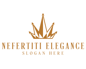 Golden Luxury Crown  logo design