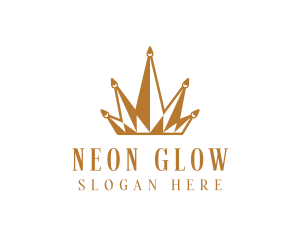 Golden Luxury Crown  logo design