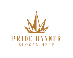 Golden Luxury Crown  logo design