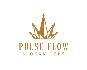 Golden Luxury Crown  logo design