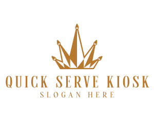 Golden Luxury Crown  logo design