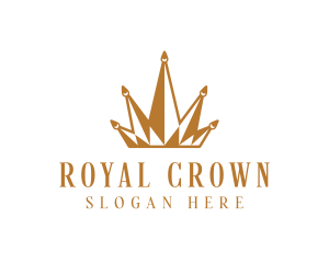 Golden Luxury Crown  logo design