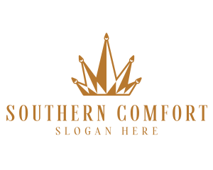 Golden Luxury Crown  logo design