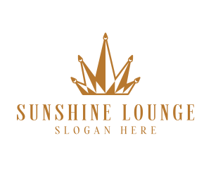 Golden Luxury Crown  logo design