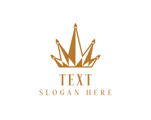 Golden Luxury Crown  logo design