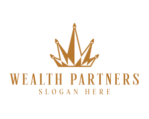 Golden Luxury Crown  logo design