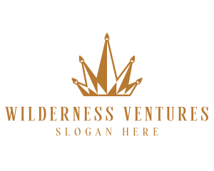 Golden Luxury Crown  logo design