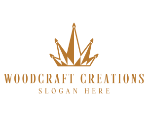 Golden Luxury Crown  logo design